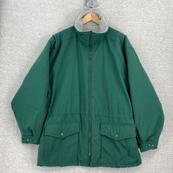 Nemesis Jacket Mens Large Green Chore Coat Union Made USA Arctic Fleece Lined - Picture 1 of 14
